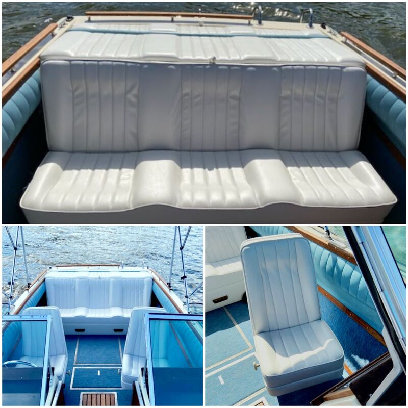Marine, Boat Upholstery, Custom Boat, Custom Tonneau Cover, custom boat sundeck, motor cover @seamsupholsteryllc