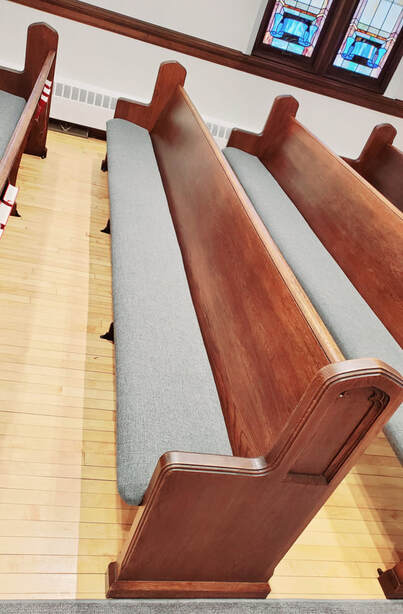 Church Pews, Awnings, Restaurant Booths, Workout Gym, Commercial Upholstery @seamsupholsteryllc